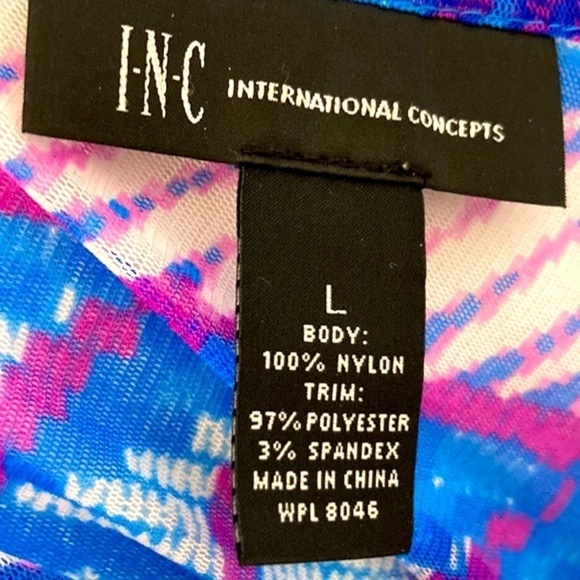 INC International Concepts Sheer Tunic Top Size Large‎ - Picture 3 of 4